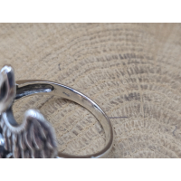 Echt zilveren ring  music gives wings